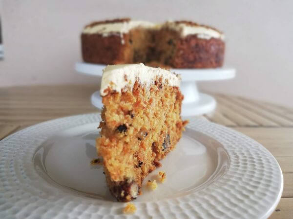 Gluten and dairy free Carrot cake slice