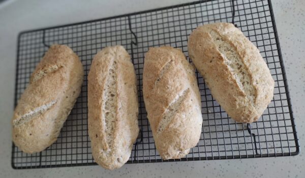 Gluten free vegan sub sandwich bread